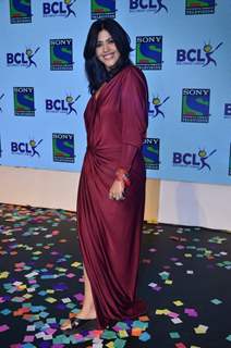 Ekta Kapoor poses at the BCL Press Conference