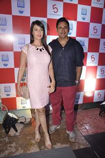 Parvin Dabas and Preeti Jhangiani pose for the media at the Launch of Restaurant 5