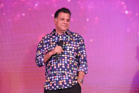 Raj Nayak addressing the audience at the Sasural Simar Ka - 1000 Episode Celebration