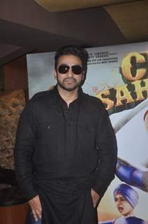 Raj Kundra poses for the media at the Trailer Launch of Chaar Sahibzaade