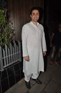 Faisal Khan poses for the media at Aamir Khan's Diwali Bash