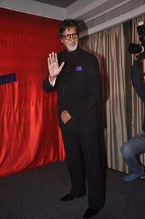 Amitabh Bachchan poses for the media at the Launch of KKR's Box Office Website