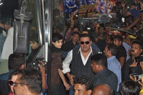 Boman Irani arrives at a Theatre to Meet Fans