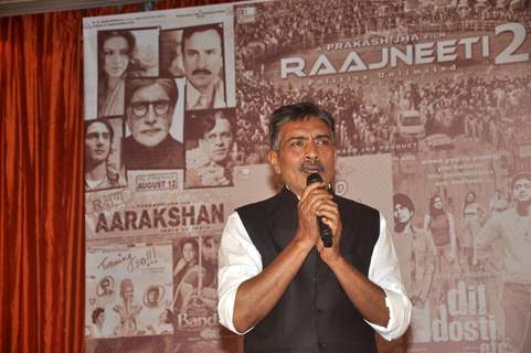 Prakash Jha addressing the audience at the Launch of Rajneeti 2