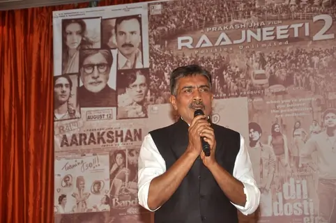 Prakash Jha addressing the audience at the Launch of Rajneeti 2