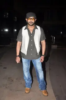 Arshad Warsi poses for the media at the Launch of Rajneeti 2