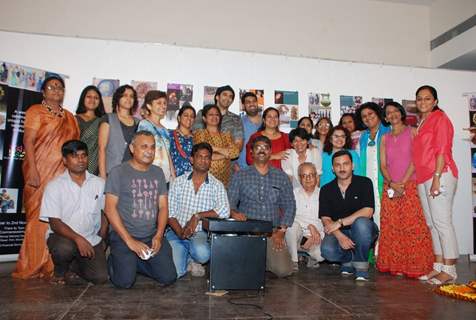 Aditya Roy Kapur and Kunaal Roy Kapur pose with the artists at Cerafest
