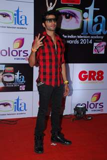 Karanvir Bohra was seen at the ITA Awards 2014