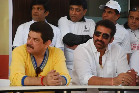 Pankaj Dheer and Mukesh Rishi snapped at Cleanliness Drive by Nahar Group