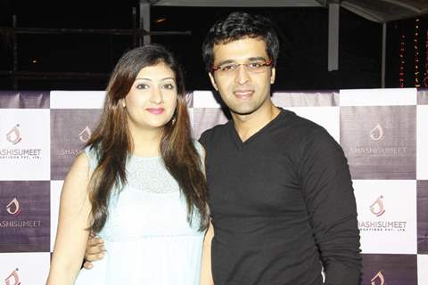 Juhi Parmar poses with husband Sachin Shroff at Shashi Sumeet Production Bash