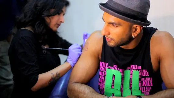 Ranveer Singh Gets Inked for Kill Dil