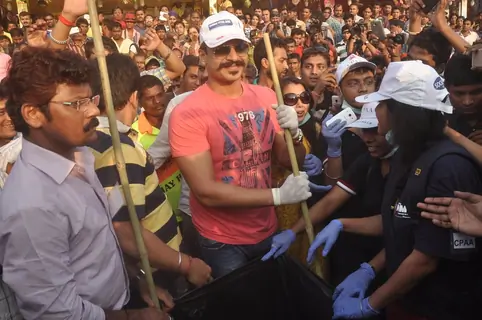 Vivek Oberoi at CPAA Cleanliness Drive