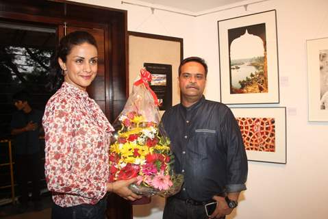 Gul Panag felicitated at Melted Core Photo Exhibition