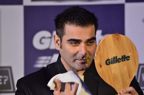Arbaaz Khan snapped at a Promotional Event of Gillette