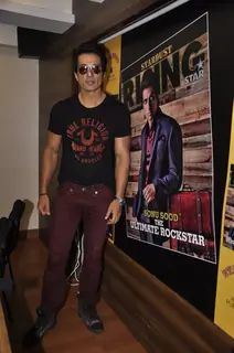Sonu Sood poses for the media at the Launch of New Edition of Stardust Rising