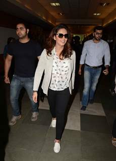 Huma Qureshi arrives at the KCC Institute of Technology and Management's Annual Fest-2014