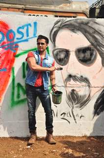 Ali Zafar was at Kill Dil Graffiti Event