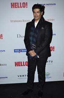 Manish Malhotra poses for the media at Hello! Hall of Fame