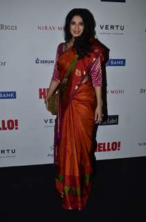 Nandana Sen poses for the media at Hello! Hall of Fame