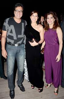 Maheka Mirpuri poses with Talat and Bina Aziz at her Birthday Party