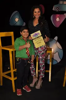 Sania Mirza and Sadhil Kapoor pose for the camera on Captian Tiao