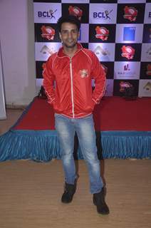 Rajiv Thakur poses for the media at the Jersey Launch of BCL Team Jaipur Raj Joshiley