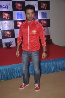 Manish Naggdev poses for the media at the Jersey Launch of BCL Team Jaipur Raj Joshiley