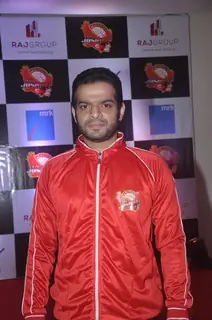 Karan Patel poses for the media at the Jersey Launch of BCL Team Jaipur Raj Joshiley