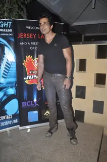 Sonu Sood poses for the media at the Jersey Launch of BCL Team Jaipur Raj Joshiley