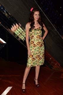 Kalki Koechlin pose for the media at the Promotions of Happy Ending on India's Raw Star