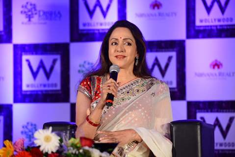 Hema Malini addresses the Launch of Wollywood, 1st Integrated Bollywood inspired Township