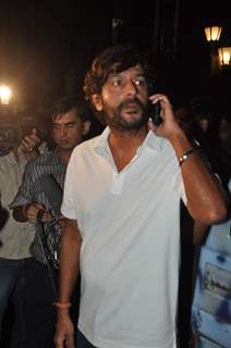 Chunky Pandey was snapped outside Ravi Chopra's house