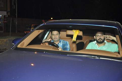 Bhushan Kumar was snapped outside Ravi Chopra's house