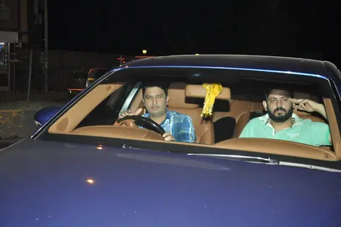 Bhushan Kumar was snapped outside Ravi Chopra's house