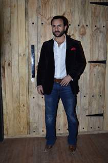 Saif Ali Khan poses for the media at the Promotions of Happy Ending on Ajeeb Dastaan Hai Ye