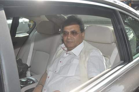 Subhash Ghai was snapped at Ravi Chopra's Funeral