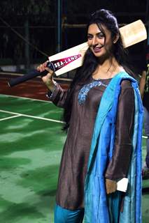 Divyanka Tripathi was at the Practise Sessions of BCL Team Kolkata Baabu Moshayes