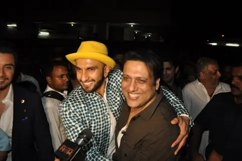 Ranveer Singh with Govinda at the Special Screening of Kill Dil