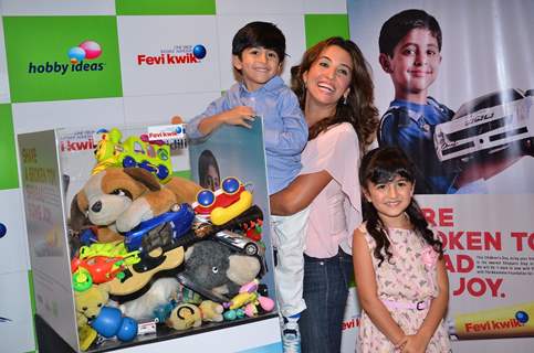 Perizaad Zorabian Irani at the Hobby iDEAS Children's Day Celebrations with her children