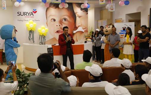 Govinda addresses the Surya Sunshine Walkathon 2014