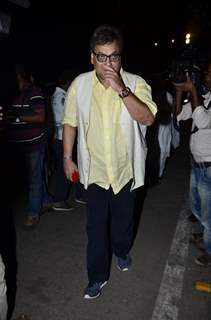 Subhash Ghai was snapped at the Prayer Meet of Ravi Chopra