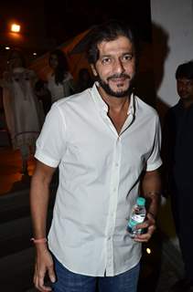 Chunky Pandey was snapped at Ravi Chopra's Funeral