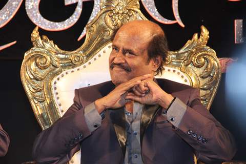 Rajinikanth was seen at the Music Launch of Lingaa