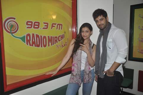 Mannara and Karanvir at the Promotions of Zid on Radio Mirchi 98.3 FM