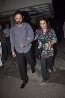 Farah Khan was snapped with a friend at Sonali Bendre's Marriage Anniversary