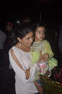 Sonali Kulkarni with her daughter at Aradhya Bachchan's Birthday Bash