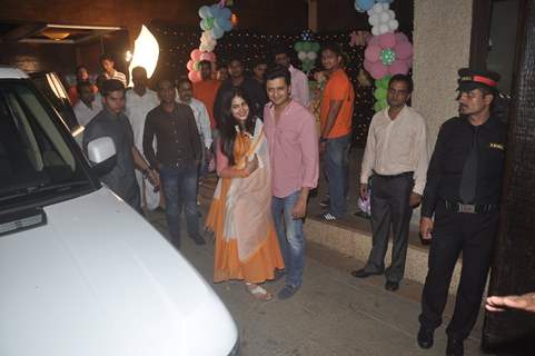 Genelia Dsouza & Riteish Deshmukh were seen at Aradhya Bachchan's Birthday Bash