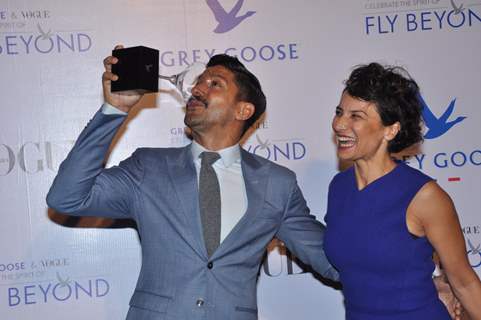 Farhan Akhtar & Adhuna Akhtar at Grey Goose India Fly Beyond Awards