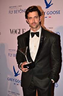 Hrithik Roshan was seen at the Grey Goose India Fly Beyond Awards