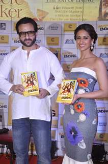 Saif Ali Khan and Ileana D'Cruz unviel Happy Ending Book